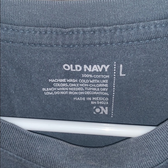 Old Navy Blue Lake Arrowhead Cropped Tee- Large - Picture 3 of 4